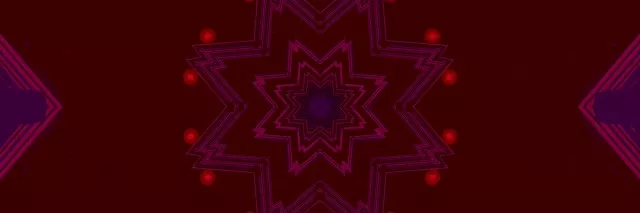 Đường hầm Neon Đỏ Sao万花筒 VJ Loop 3:1 Triple Wide 60fps Trình bảo vệ màn hình