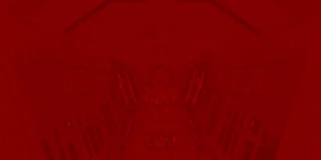 Raudona Kaukolė Neoninių Šviestuvų Tunelis VJ Ciklas 2:1 Univisium 60fps Ekrano Užsklanda