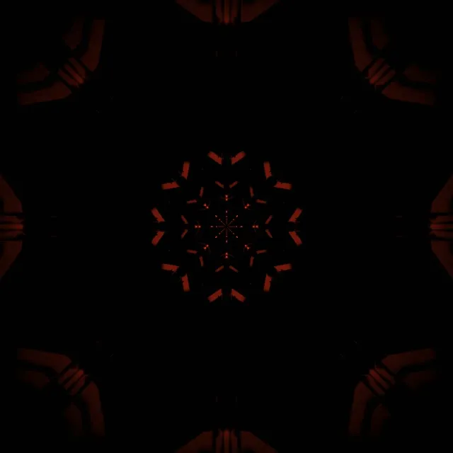 Kırmızı Karanlık Kar Tanesi Neon Tünel Vj Loop 1:1 Kare 60fps Ekran Koruyucu