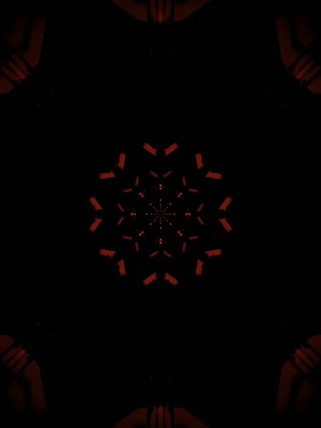 Crvena Pahuljica Neon Tunel VJ Loop 3:4 iPad Portrait 60fps Screensaver