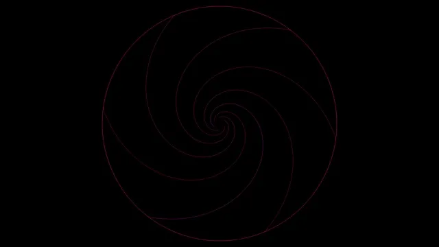 Red Spiral Animation on Black Background 4K