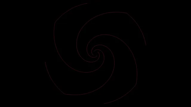 Red Spiral Animation on Black Background 4K