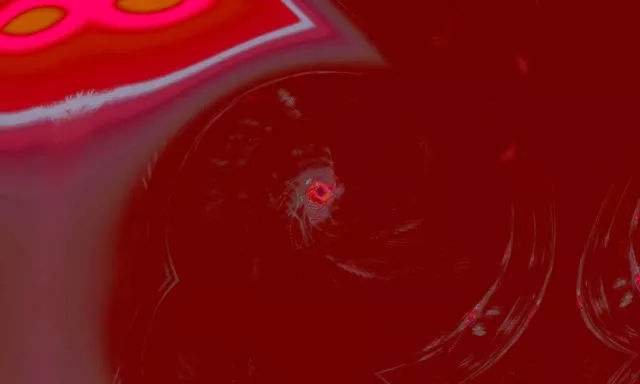 Rdeči Spiralni Neonski Tunel VJLoops 5:3 Wide 60fps Screensaver