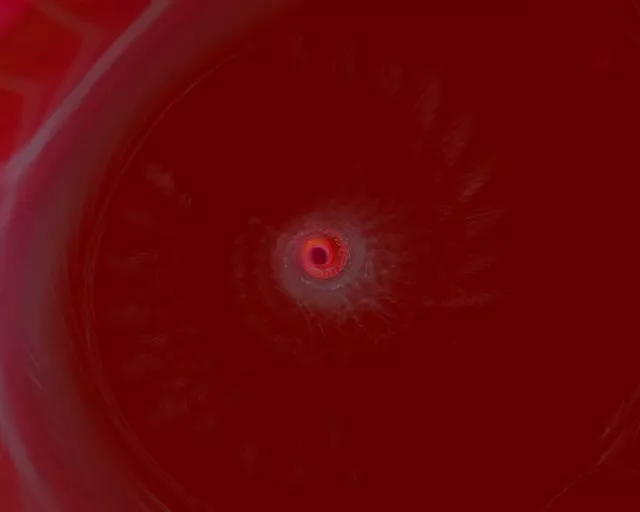 Červený Spiral Neon Tunnel VJ Loop 5:4 Industrial 60fps Screensaver