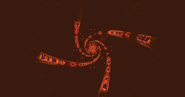 Red Spiral Screensaver 4k uhd 60fps Vj Loop