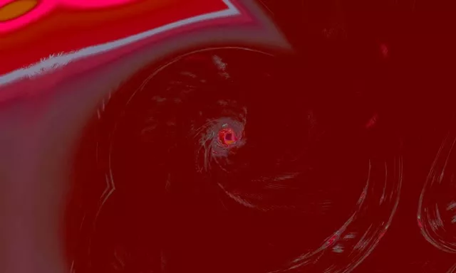 Rdeča spirala vorteks neonski tunel 5:3 širok 60fps screensaver VJLoops