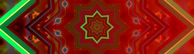 Red Star Neon Tunnel 32:9 Super Ultrawide 60fps Screensaver VJ Loop