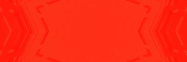 Đường hầm neon đỏ với các mẫu xoáy sao đối xứng chảy ra ngoài, vòng lặp VJ trừu tượng định dạng 3:1 60fps