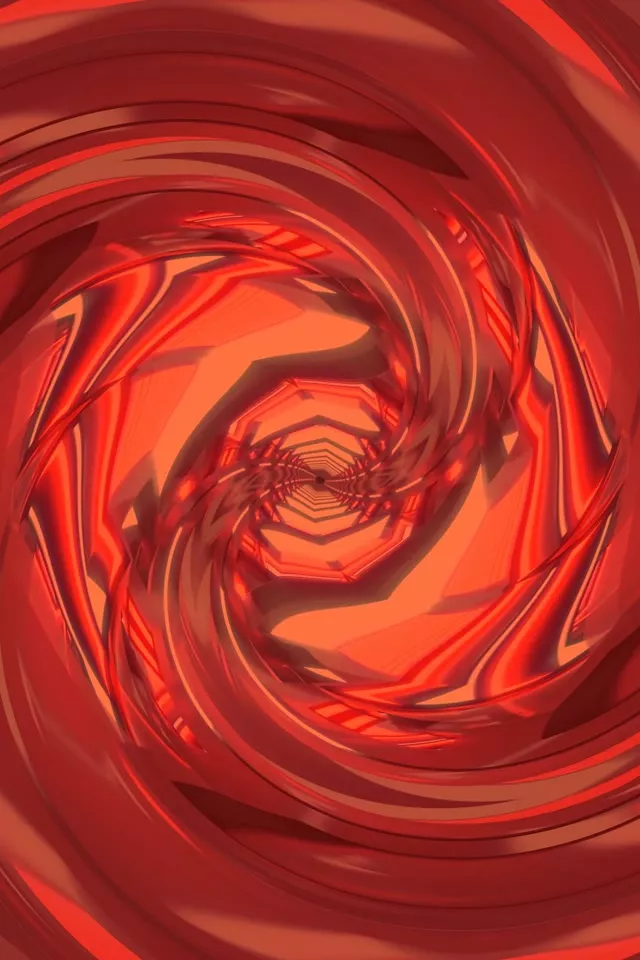 Červená špirála neónový tunel vortex | 2:3 foto portrét 60fps šetrič obrazovky VjLoops