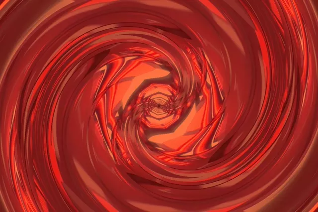 Червен вихър неонов тунел 3:2 Surface 60fps скрийнсейвър VjLoops