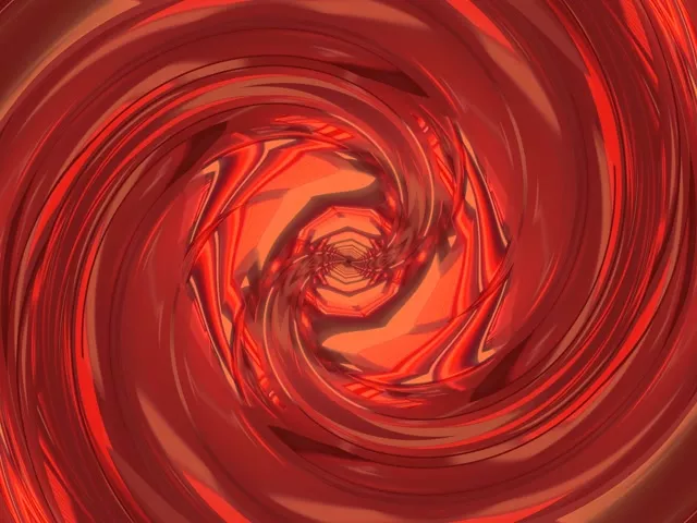 Túnel Neon Vórtice Espiral Vermelho Protetor de Tela 4:3 Clássico 60fps VjLoops