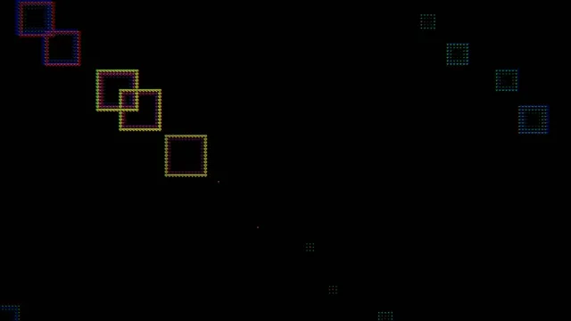 Retro Pixel Art Geometric Shapes Animation 4K