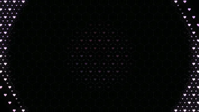 Romantic pink hearts 4K animated motion background for video editing