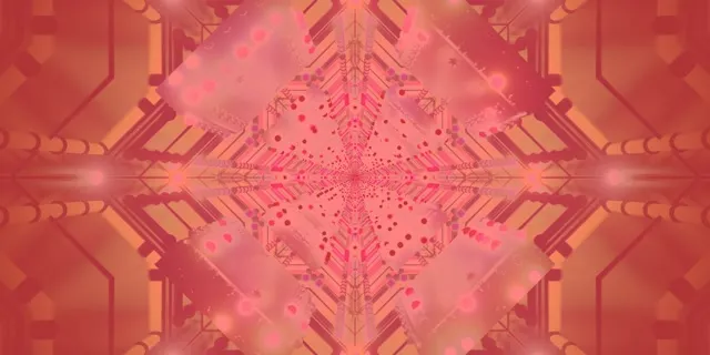 Neoninė tunelio kaleidoskopas rožinė tinklas VJ Loop 2:1 Univisium 60fps ekrano užsauga