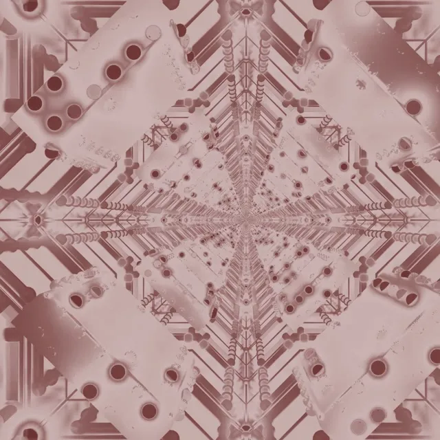 霓虹隧道玫瑰万花筒网格 VJLoops 1:1 方形 60fps 屏保