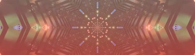 Neon Tunel Rožnati Kaleidoskop VJLoops 32:9 Super Ultrawide 60fps Ohranjevalnik Zaslona