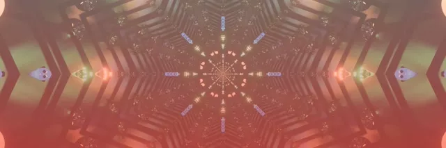 霓虹隧道粉紅萬花筒 VJ Loop 3:1 三倍寬 60fps 螢幕保護程式