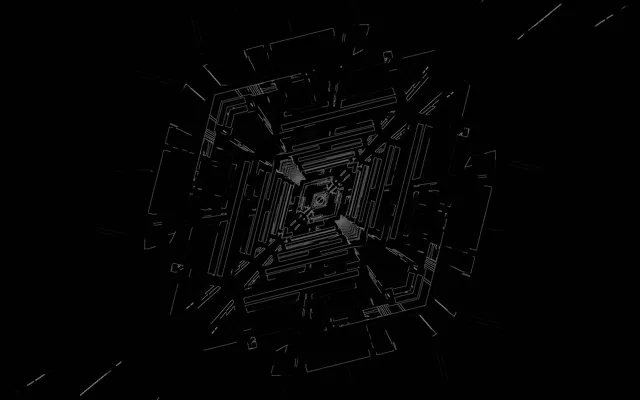 霓虹隧道线框漩涡 VJLoops 60fps 16:10 MacBook 屏保