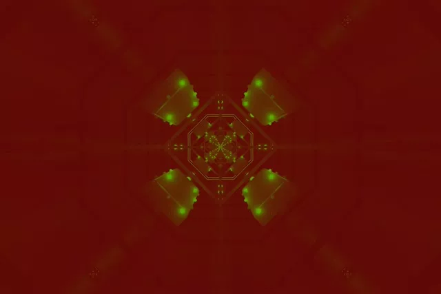 نفق النيون أخضر مثمن دوامة Vj Loop 3:2 Surface 60fps شاشة توقف