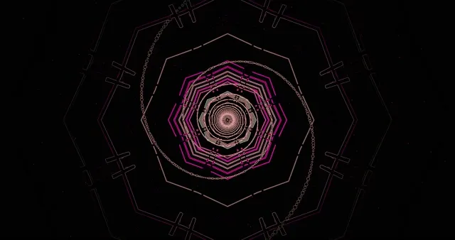 Screensaver PC 4K UHD 60fps Vj Loop Pink Hexagon