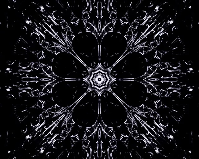 銀色霓虹隧道萬花筒 5:4 工業規格 60fps 螢幕保護程式 VJ Loop