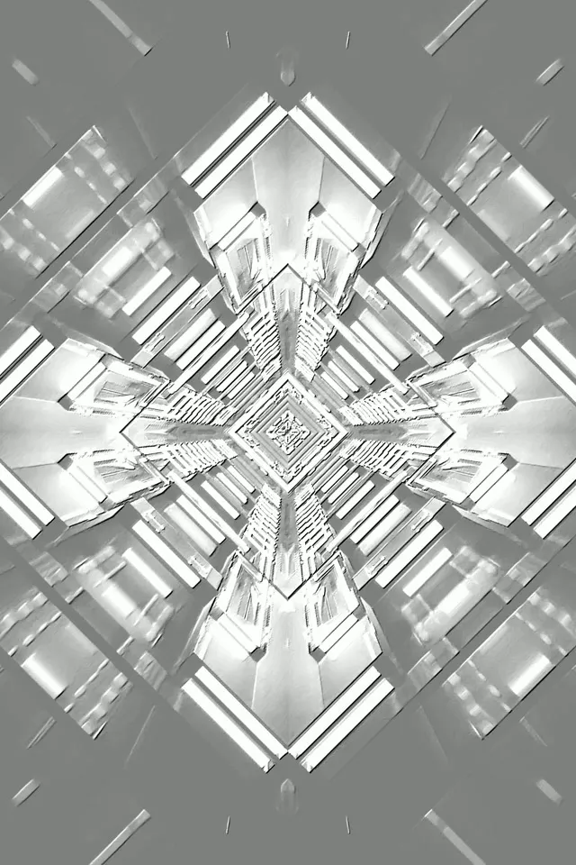 Neon Tunnel Diamant Kaleidoskop VJLoops 2:3 Foto Portrett 60fps Skjermsparer