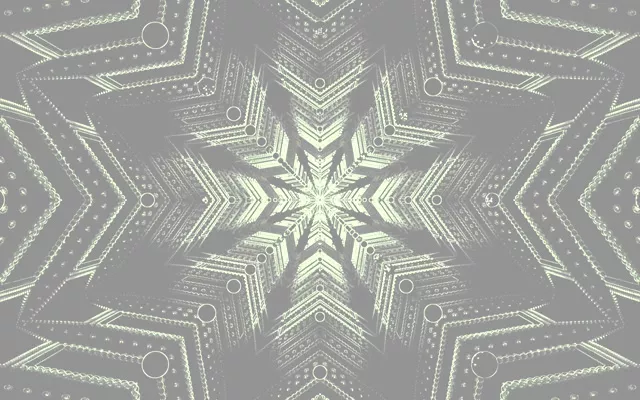 Économiseur d'écran Tunnel Néon Argent Flocon de Neige 16:10 MacBook 60fps VJ Loop