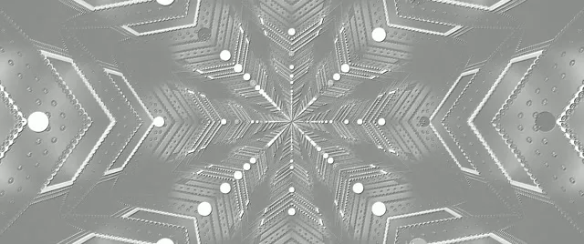 Tunnel Neon Argento Fiocco di Neve Screensaver 2.39:1 Cinemascope 60fps VJ Loop