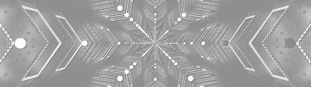 Silberner Neon Tunnel Schneeflocke Screensaver 32:9 Super Ultrawide 60fps VJ Loop