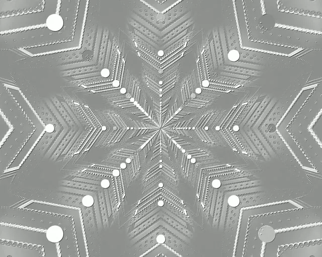 Hầm Neon Bạc Bông Tuyết screensaver 5:4 industrial 60fps Vj loop