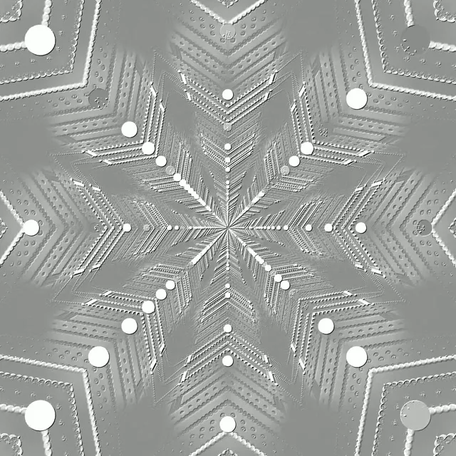 מנהרת ניאון כסף פתית שלג שומר מסך 1:1 Square 60fps Vj Loop