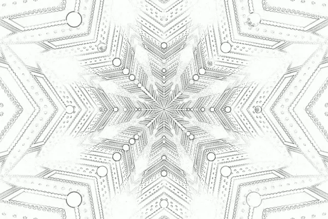 Snowflake Neon Tunnel Screensaver 3:2 Surface 60fps Vj Loop