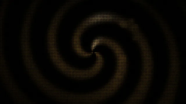 Spiral pattern with dark background and light tones in motion