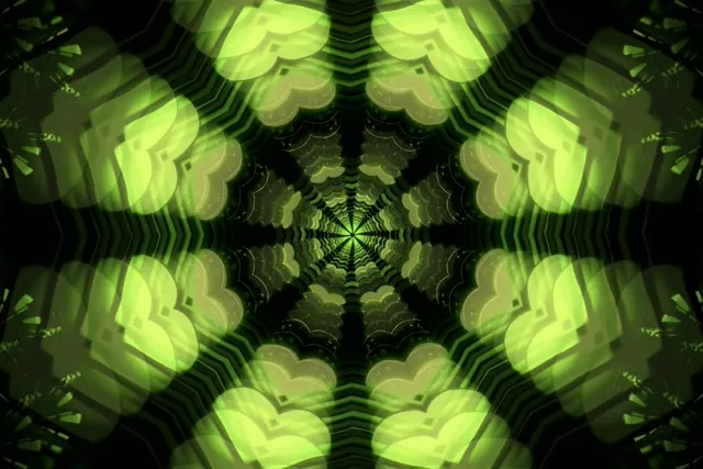 Spiraling Kaleidoscope Vortex 3:2 Surface 60fps Screensaver Loop
