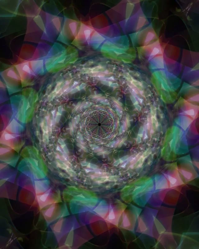 Spirálovitý neonový tunel kaleidoskop VJLoops 4:5 Instagram 60fps Spořič obrazovky