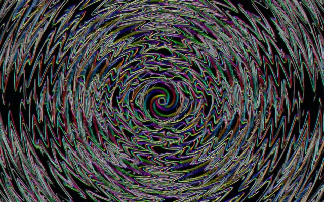 Spiraling Neon Tunnel VJ Loop 16:10 Macbook 60fps Screensaver