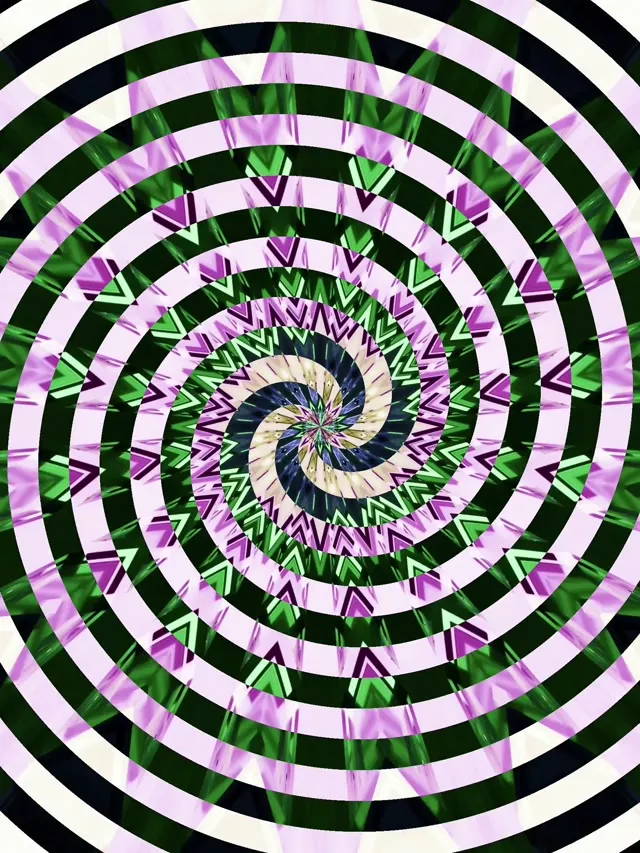 Spiraling Neon Tunnel Vj Loop 3:4 iPad 60fps Screensaver