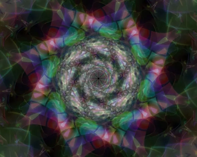 Spiraling Neon Tunnel VJLoops 5:4 Industrial 60fps Screensaver Motion Background