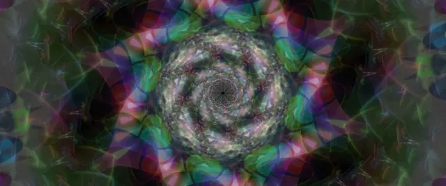 حلقه تونل نئون Vortex مارپیچ | 2.39:1 Cinemascope 60fps صفحه حفاظ