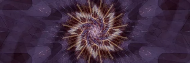 Spiraling Purple Neon Tunnel VJ Loop 60fps 3:1 Screensaver