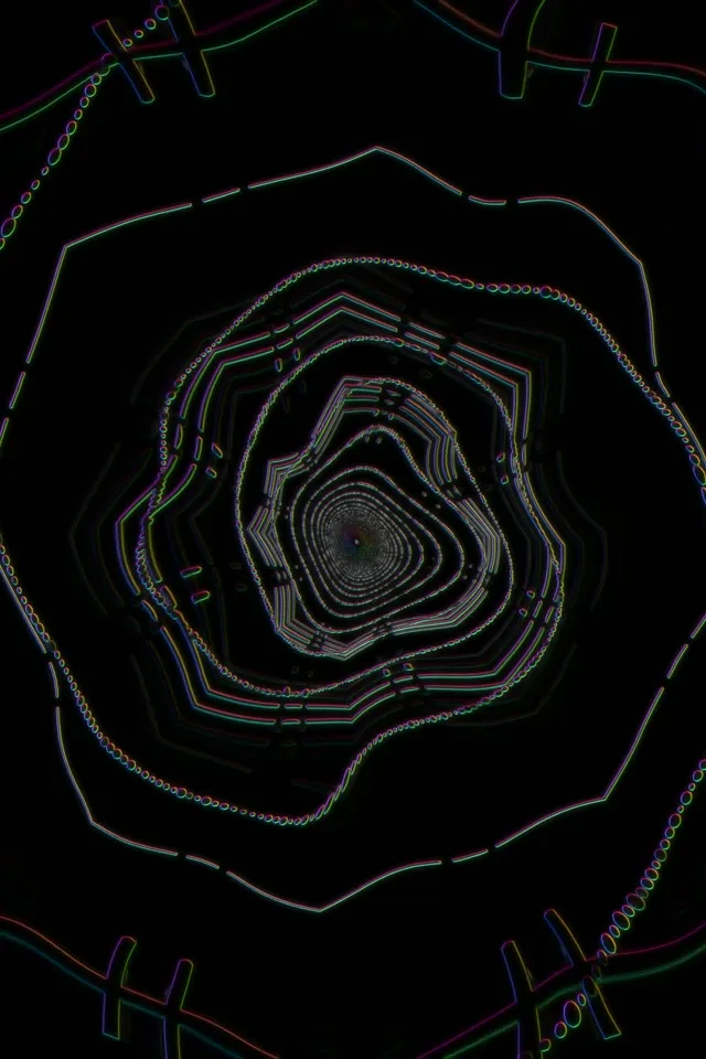 Spiraling VJ Loop 9:16 60fps Screensaver Kaleidoscope