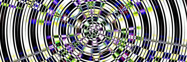 Spiraling Vortex 3:1 Triple Wide 60fps VJ Loop Screensaver