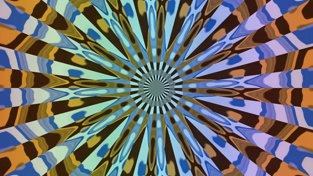 Virvlande Blå Orange Neon Tunnel 4k uhd 60fps Skärmsläckare Live Bakgrund