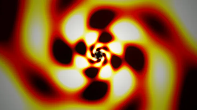 Swirling pattern of colors in an abstract design at center