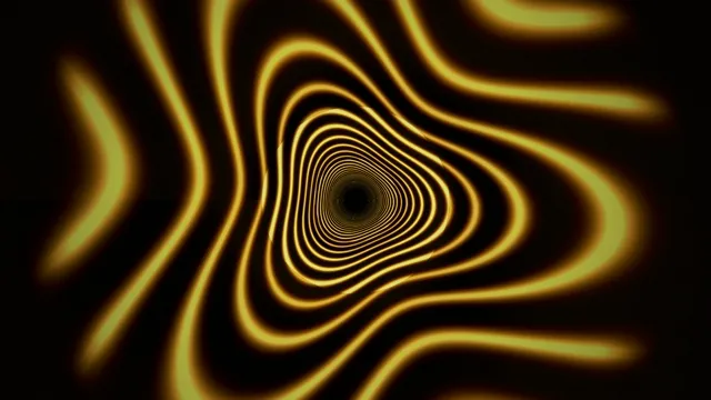 Swirling patterns in a tunnel of light and shadow