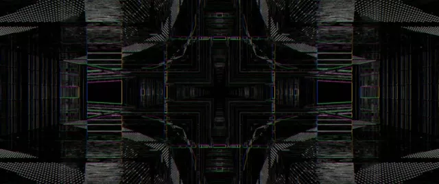 Symmetrical Neon Tunnel VJ Loop 2.39:1 Cinemascope 60fps Screensaver