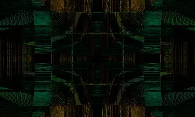 Symmetrical Neon Tunnel VJ Loop 5:3 Wide 60fps Screensaver Motion Background