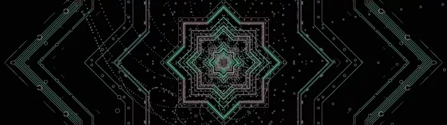 Teal Circuit Neon Tunnel Screensaver 32:9 Super Ultrawide 60fps VJ Loop