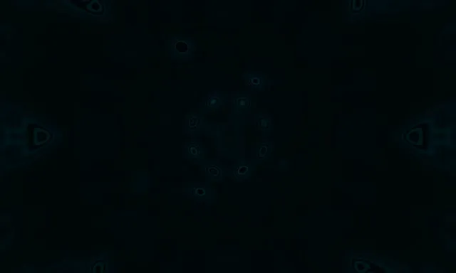 Terowong Neon Mandala Sel Teal VJ Loop 5:3 Lebar 60fps Screensaver