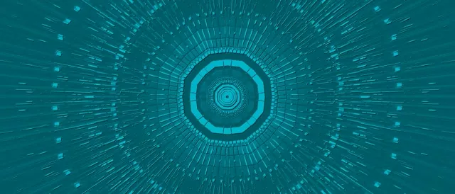 Túinéal Neon Vortex Teal Scáileánaoir 21:9 Ultrawide 60fps VjLoops